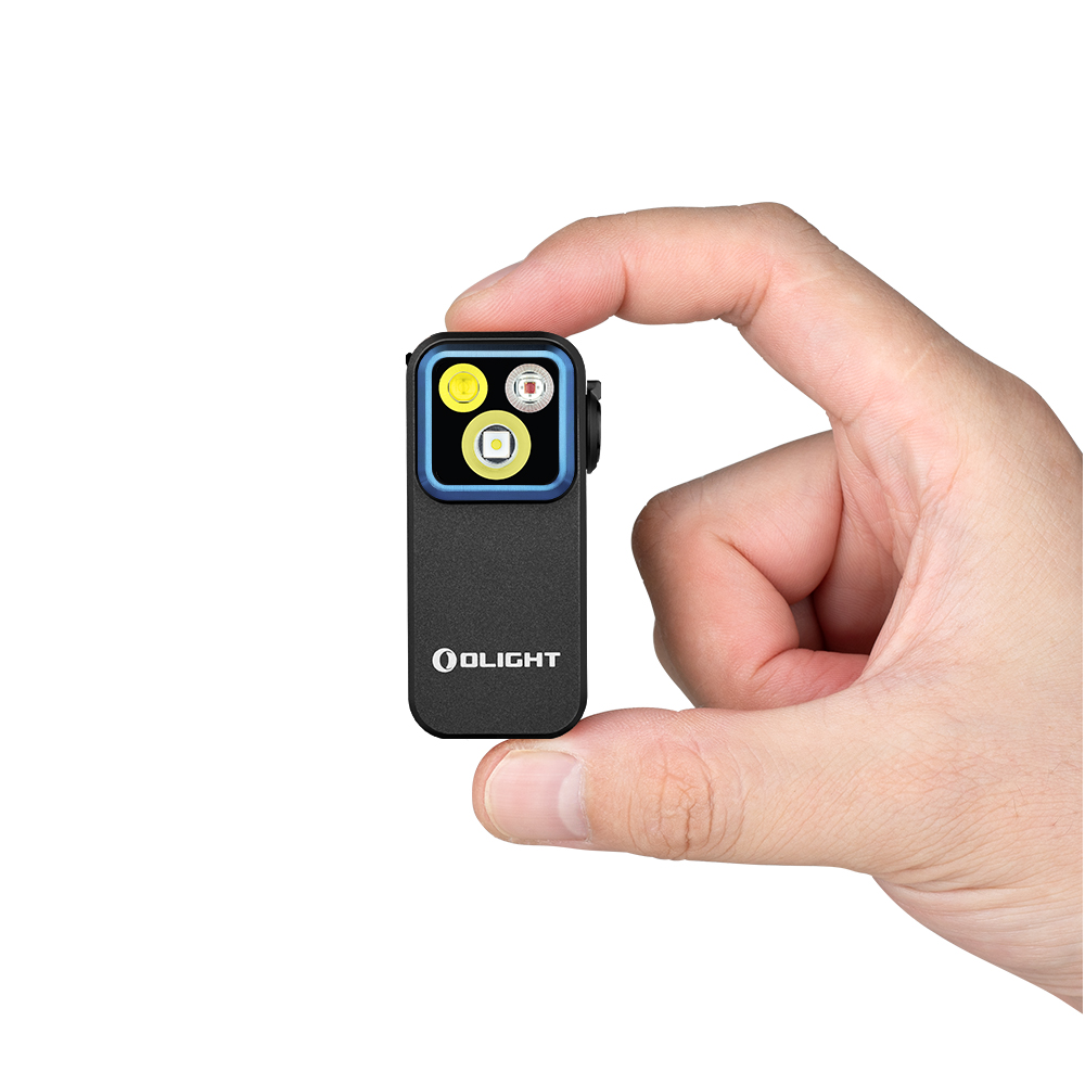 Oclip Pro Clip on Flashlight with Floodlight Spotlight and Red Light