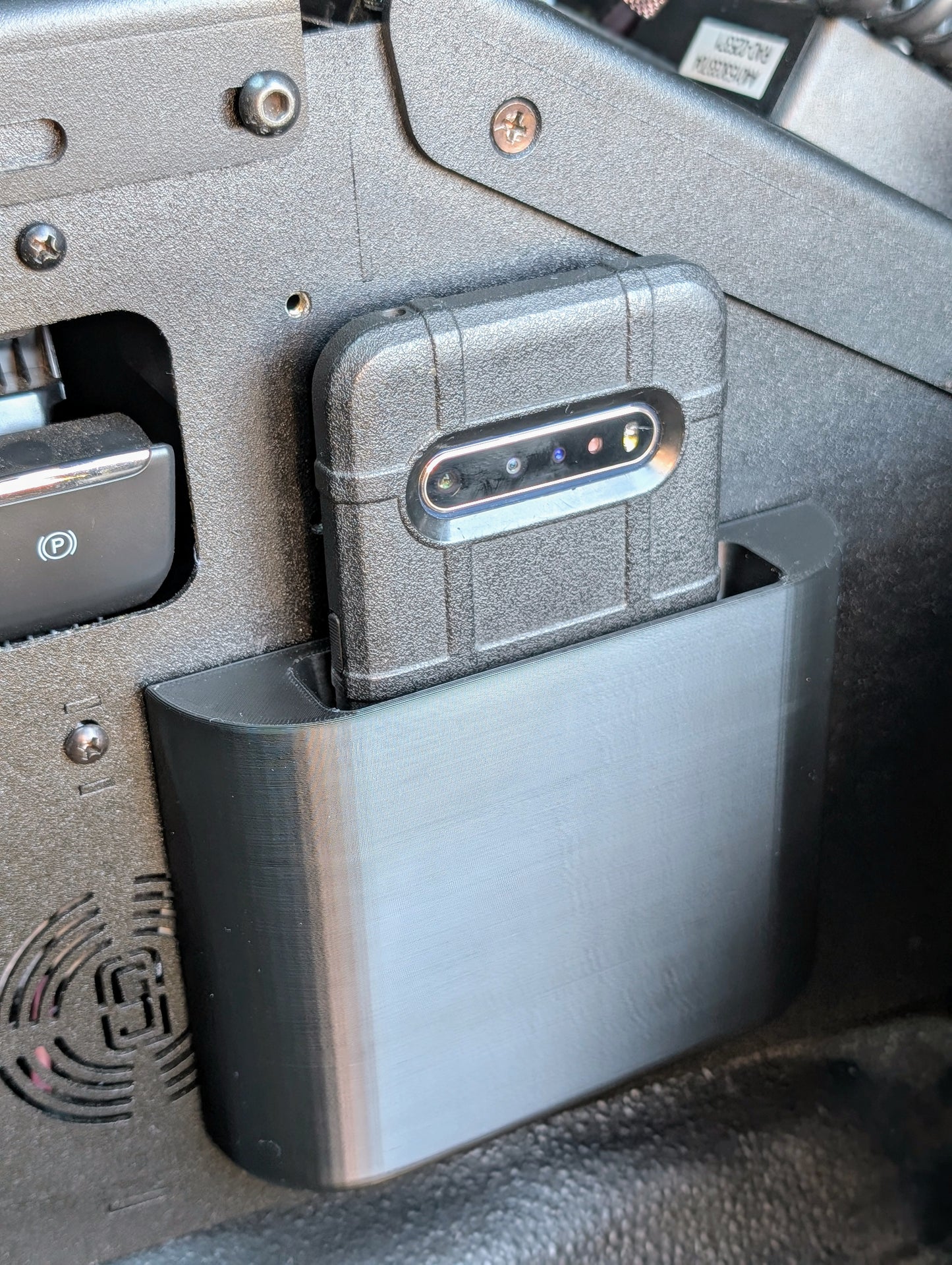 Police Car Magnetic Cell Phone Holder | Attaches to Center Console of your Patrol Car