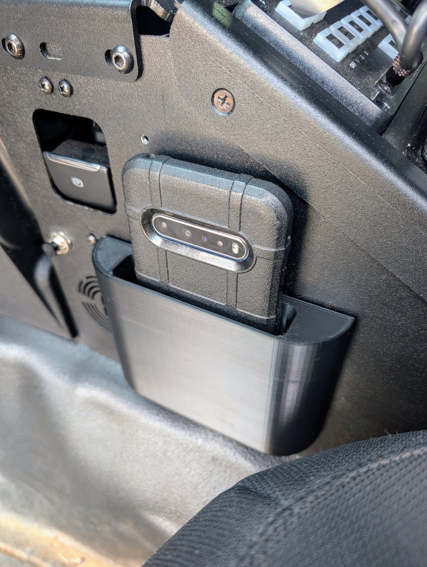 Police Car Magnetic Cell Phone Holder | Attaches to Center Console of your Patrol Car