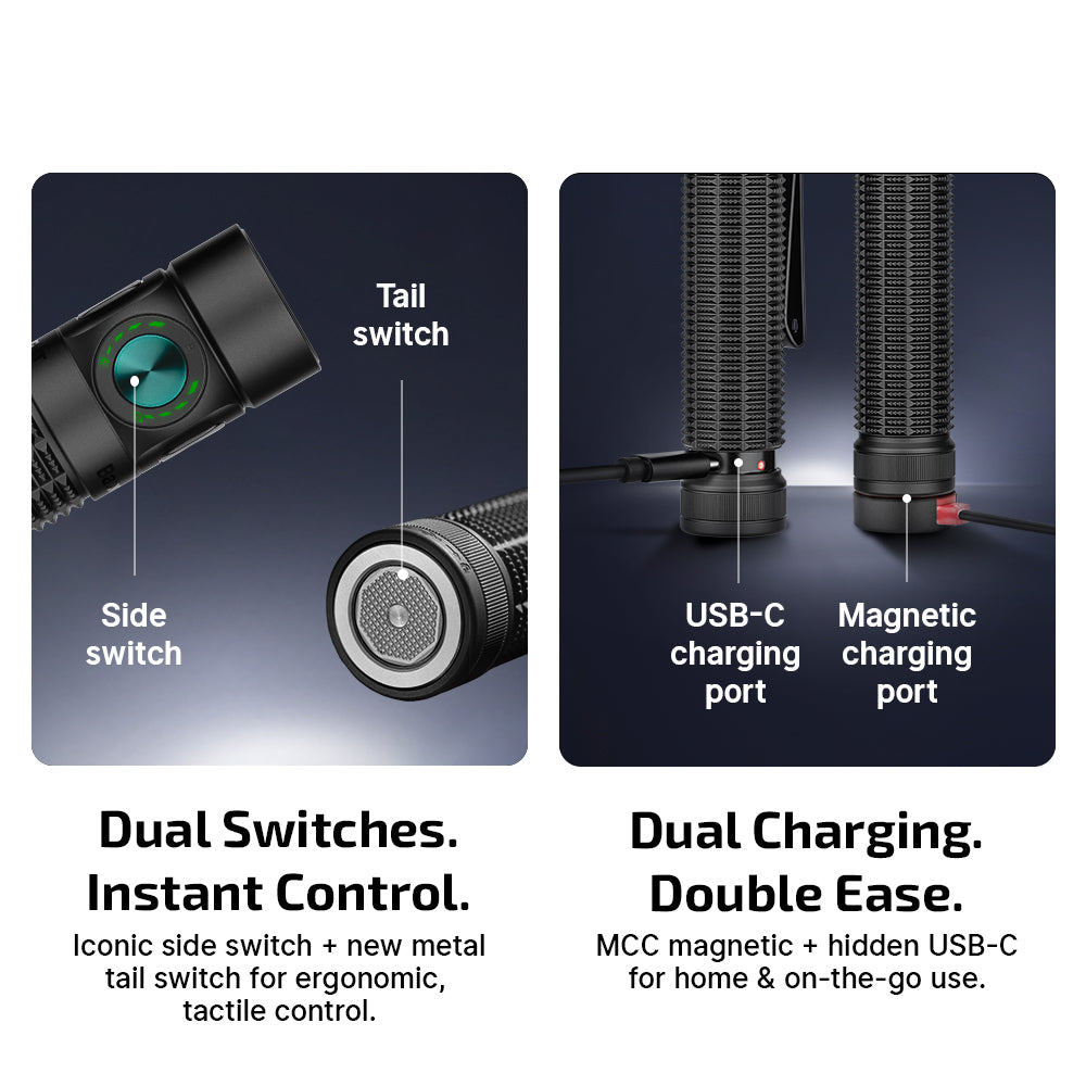 Olight Baton 4 Pro Flashlight 1600 Lumens USB-C Rechargeable