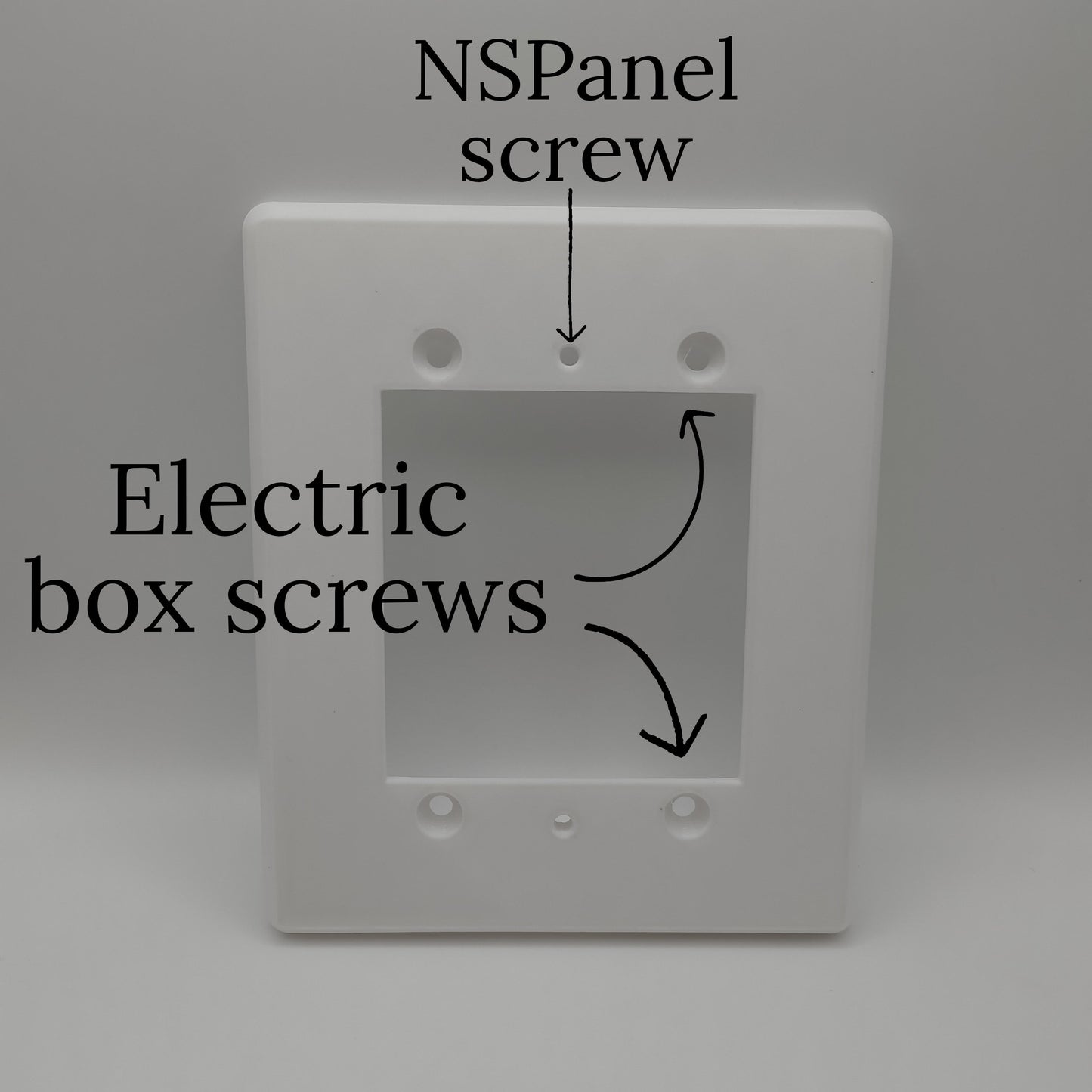 Adapter Plate Designed to be Compatible with Sonoff NSPanel and NSPanel Pro 120 1 Gang, 2 Gang and 3 Gang