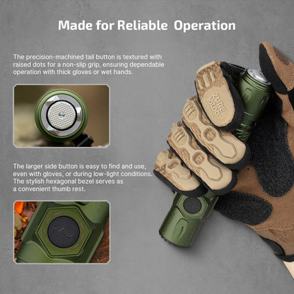 Olight warrior ultra in hand
