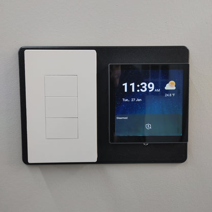 Universal Smart Home Wall Plate Adapter – 3-Gang – Fits 86mm & 120mm Smart Panels