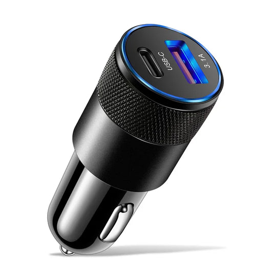 70W USB-C and USB-A Car Charger