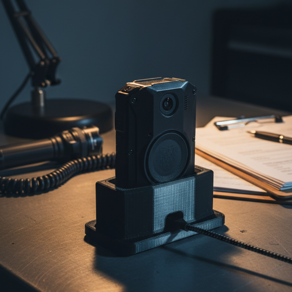 Axon Body 3/4 BWC Charging Dock - Desk Version with Optional USB Cable