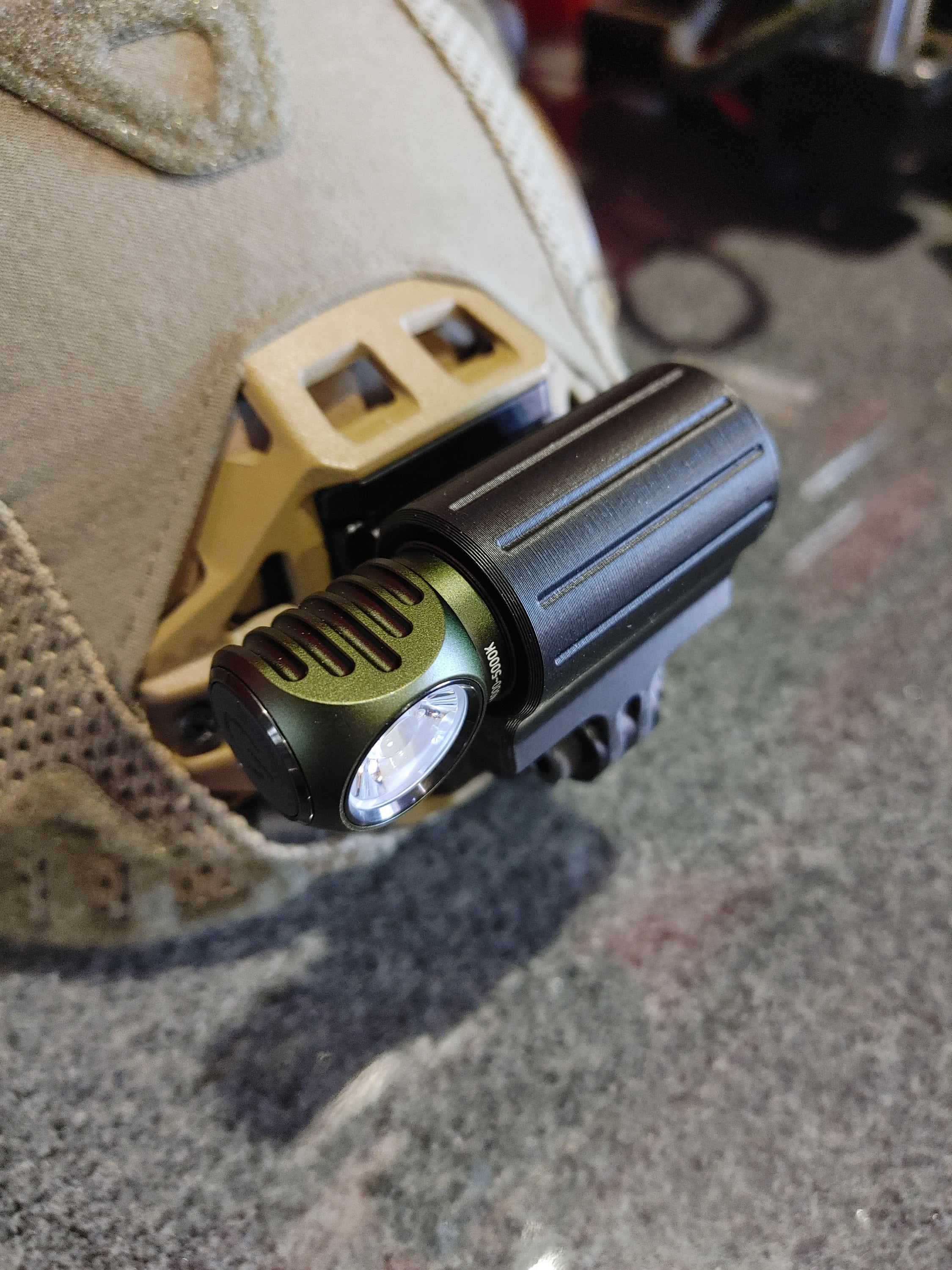 Tactical Helmet Flashlight Mount designed to be Compatible with the Ol ...